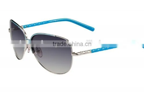 Custom Polarized Women Aviator Sunglasses With TAC Lens Metal Frame