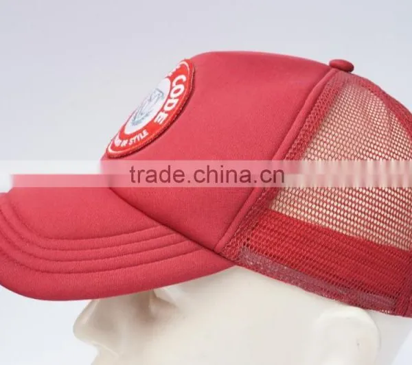 Red Polyester Foam Snapback Hat photo-2