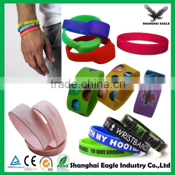 President Selection Custom Embossed/ Debossed Silicone Wristband, Cheap Silicone Bracelet photo-4