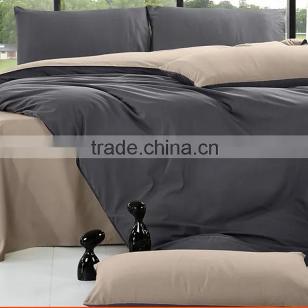 Pure 100% Cotton Quality Hotal,house Home Plain Solid Color Bedding Sheet Duvet Cover Sets photo-3