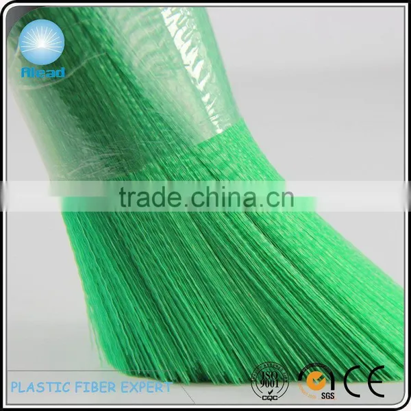 Shiny Dark Green Transparent Crimped pp Brush Bristle pp Wire photo-5