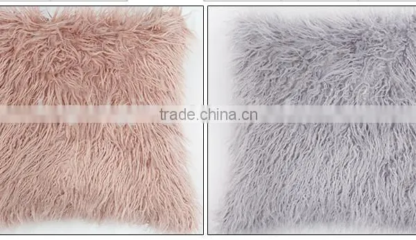 Selling 100% Genuine Tibet Lamb Fur Cushion Cover in High Quality photo-3