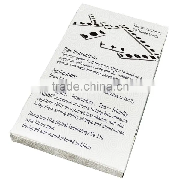 Domino Shape Chains Children Educational Paper Game Enterainment Interative Playing Toy photo-2