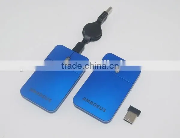 Rechargeable 2.4G Flat Slim Gift Wireless Mouse With Lithium Battery photo-3