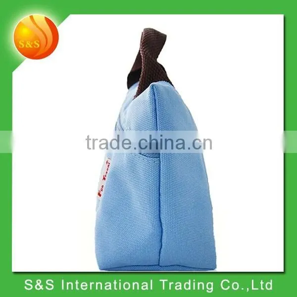Practical Solid Color Tote Bag Foldable Lady Bags Handbag photo-2