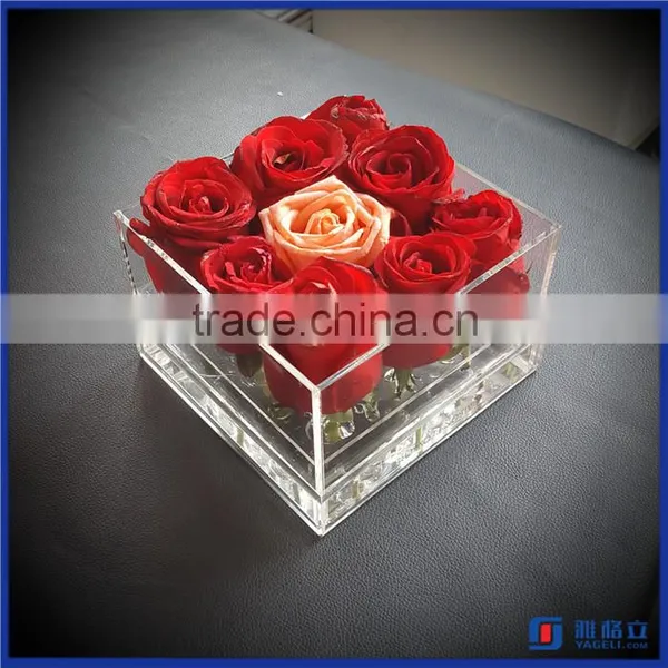 Manufacturer Supplier Acrylic Rose Storage Box / Hot Sale Acrylic Flower Display Case photo-2