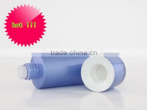 Skin Care Packagings Bottles Blue Glass Cosmetic Pump Bottle Jar With Screw Cap photo-3