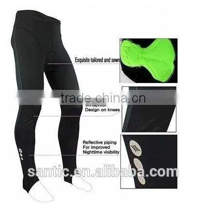 New SANTIC Men's Cycling Fleece Thermal Long Sleeve Jersey + Pants With 4D Padded photo-4