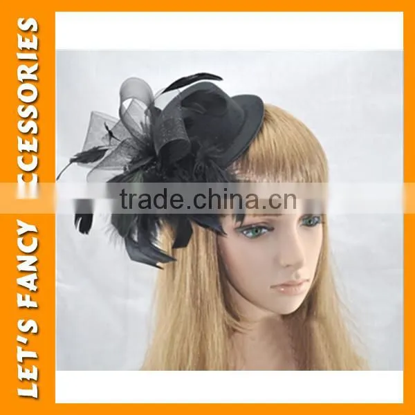 PGHD0660 Mini Feather Hat Hair Clips Hair Accessory photo-2