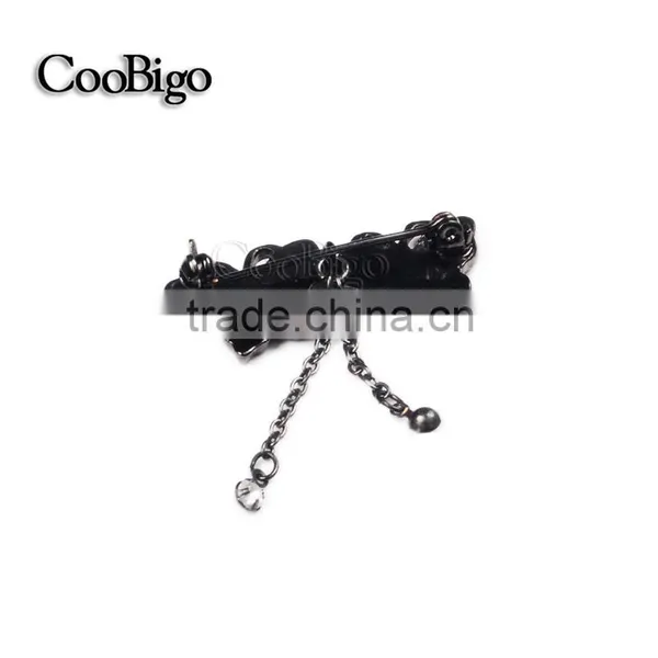 Fashion Jewelry Brooch Dangling Chain Rhinestone Women Dresses Hijab Scarf Party Gift Apparel Promotion Accessories photo-3