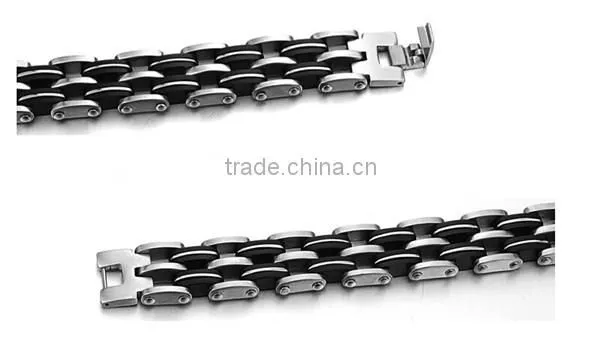 Fashion Power Energy Balance Titanium Magnetic Bracelet for Man photo-3