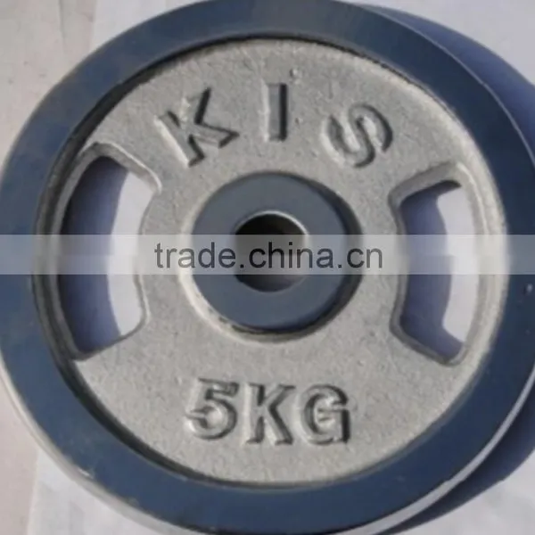 2.5kg 5kg 10kg White Word Electroplating Dumbbell Plate photo-2