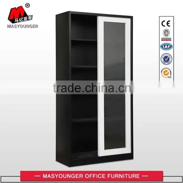 High Quality KD Structure Sliding Glass Door Filing Cabinet photo-2