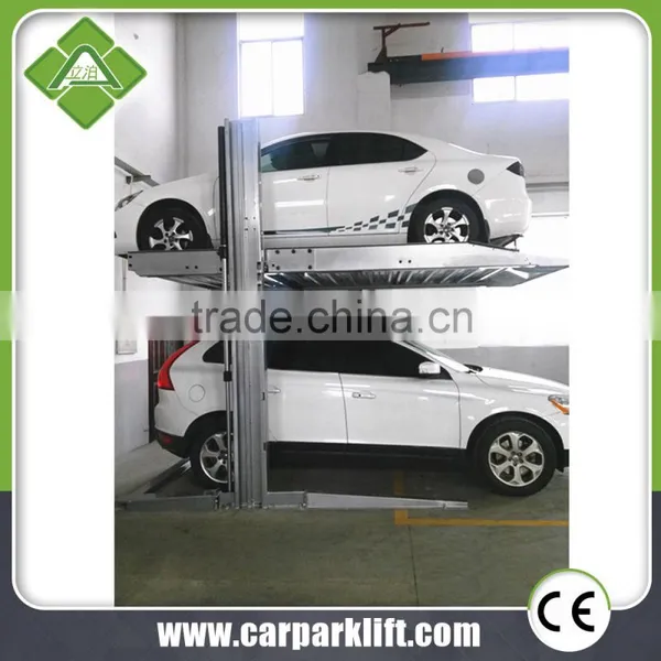 Mechanical Car Garage Double Deck Vertical 2 Level Parking Lift photo-6