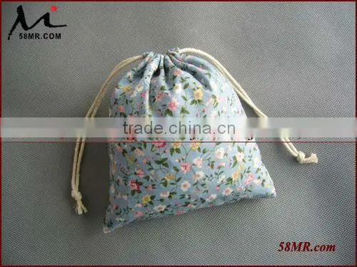 Linen Cosmetic Bag,Cloth Drawstring Pouch Bags,cute Drawstring Bags photo-5