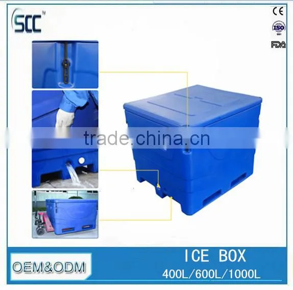 600L Ice Box, Plastic Rotomolded Food Grade Ice Cooler Box ( LLDPE+PU Material ) photo-3