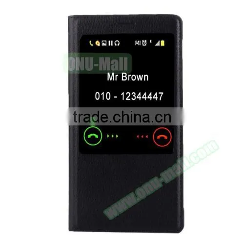 2016 New Products Leather Flip Case for Huawei Mate 8, Phone Cover Case With Call Display ID photo-2