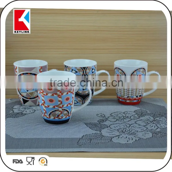 Wholesale Decal Printed Promotion Gift Cup White Magnesia Porcelain Mug New Bone China photo-3