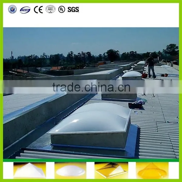 Polycarbonate Skylight, Round Transparent pc Skylight pc Hemispherical Dome photo-2