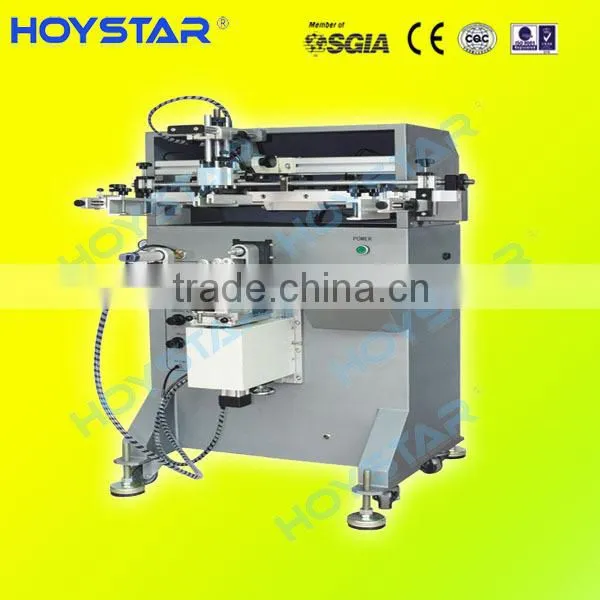 perfume bottle manual/semi automatic type curved surface screen printer for pens and mugs