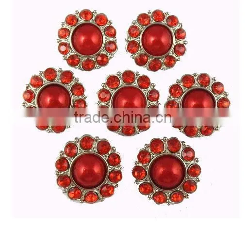 Hot Sale Wholesale Retail Sewing Button Acrylic Rhinestone Button With Shank Pearl Christmas Button For DIY Flower Center photo-3