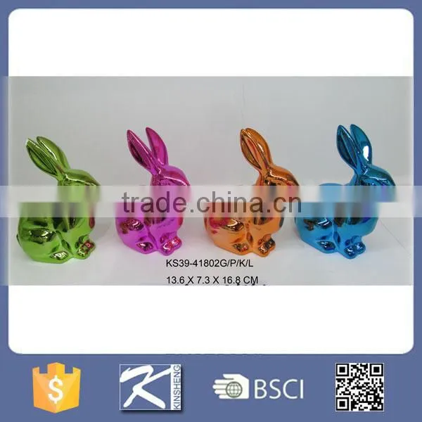 Easter Rabbit Figurine Porcelain Ornament photo-2