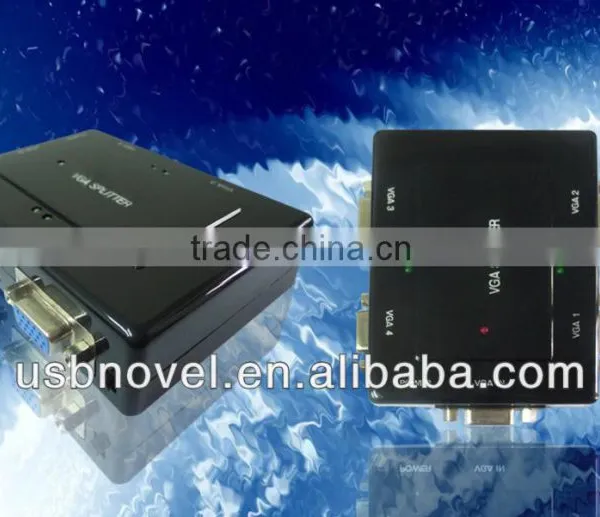 250MHZ VGA 4 Port Splitter With Led Light and Switch photo-6