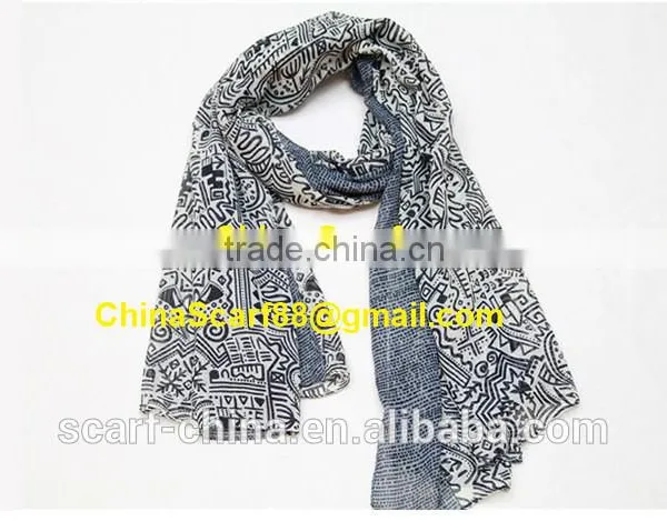 Wholesale Women Voile Printed Scarf photo-4
