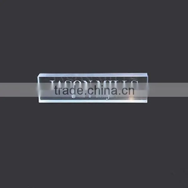 Hot Sale Claer Acrylic Desk Name Plate photo-2
