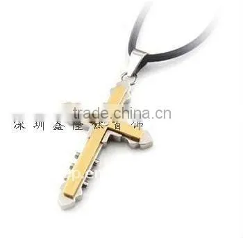 New Hot Wholesale Gold Cross Jesus Pendant Jewelry 2012