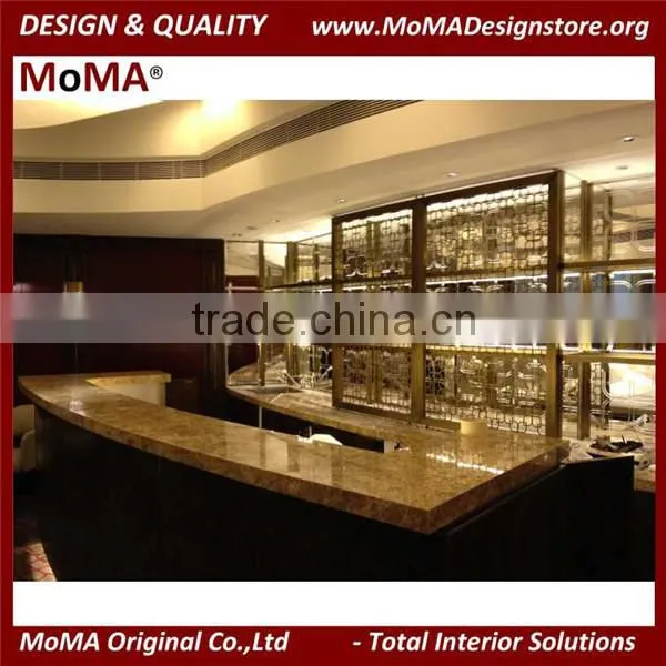 High End Custom Metal Art Work, Stainless Steel Restaurant Partition Design photo-2
