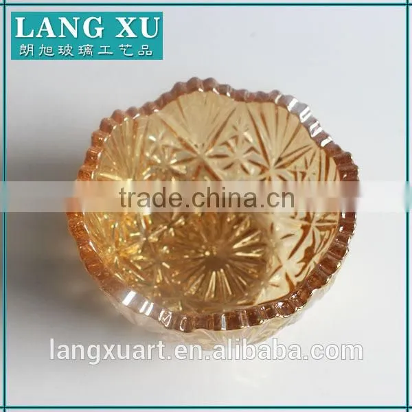 LX-T023 Middle East Gold Plating Luxurious Home Decorative Glass Jars and Lids photo-4