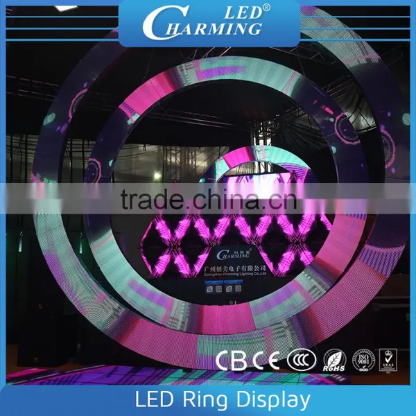 Led 3d Ring Video Display Cabinet Good for Wedding Stage Lighting as Backdrop in 2015 photo-6