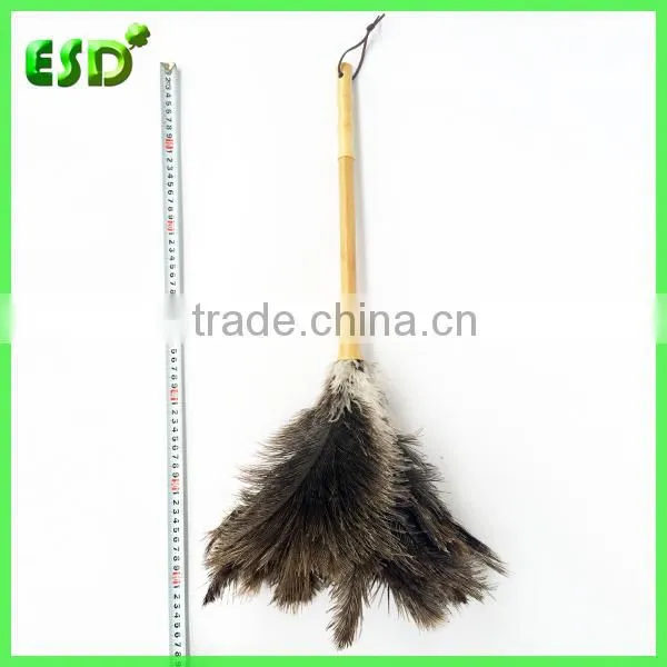 ESD New Bamboo Long Handle Ostrich Feather Brush photo-5