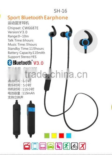 Stylish Design Sport Wireless Earphones Distance 10m, Bluetooth V4.1 With Multi-point Function photo-5