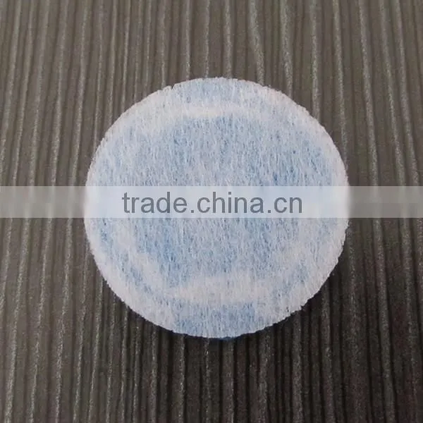 Customized Round Fabric Label Woven Label photo-3