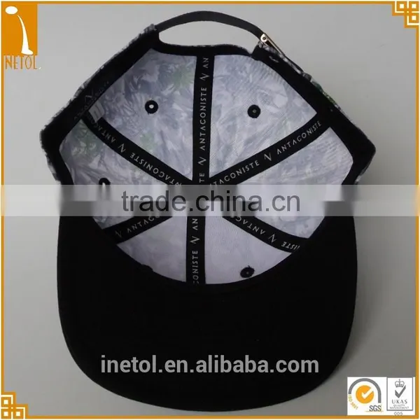 2016 New Fashion Embroidery Custom Blank Flat Brim Snapback Cap Wholesale photo-5