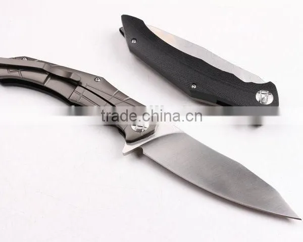 OEM Outdoor G10 Handle Pocket Knife With Sanding Surface photo-2