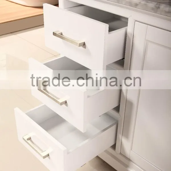 60'' Bathroom Vanity Cabinet With White Carrara Marble Top photo-4