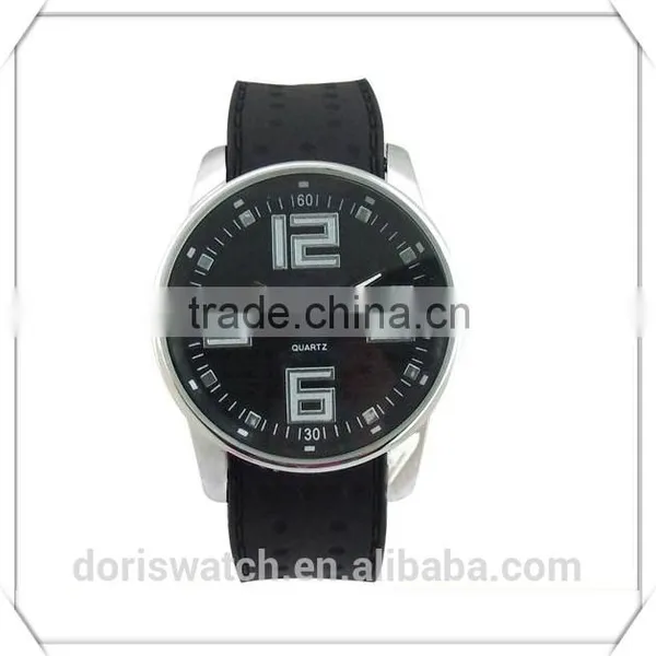Top Fashion High Quality Japan Movt Quartz Mens Sports Watch Alloy Silicone Strap Watch Sports Watches photo-2