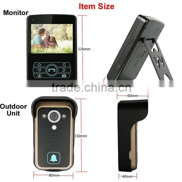 2.4G Wireless Video Door Phone 1v2 Wireless Door Intercom Door Phone photo-3