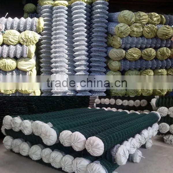 Low Price PVC Coated Chain Link Fence, Galvanized Chain Link Fence for Sale