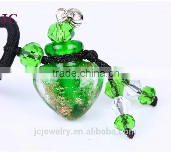 Lampwork Murano Glass Bottle Vial Necklace Pendants Wholesale Jewelry photo-4