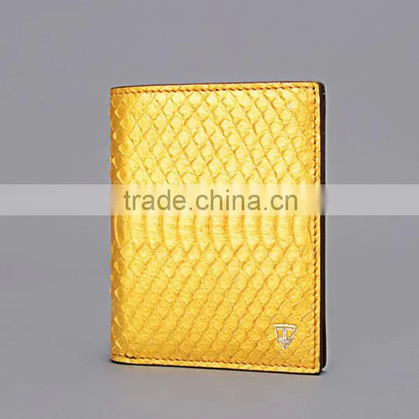 High Quality Handmade Lady Bifold Wallet Genuine Snake Skin Leather Wallet For Women photo-3