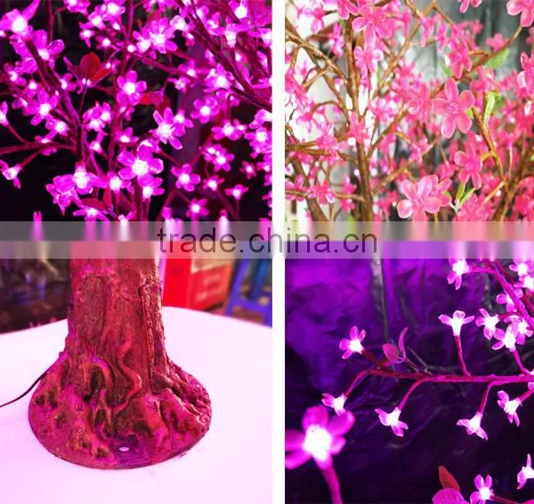 Super Artificial Pink LED Cherry Trees Stand at 1.5m High and 1.4m Wide With Branches photo-2
