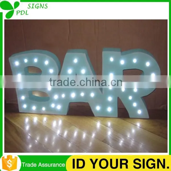 CNC Cutting Professional Wooden Lighted Letter-B photo-6