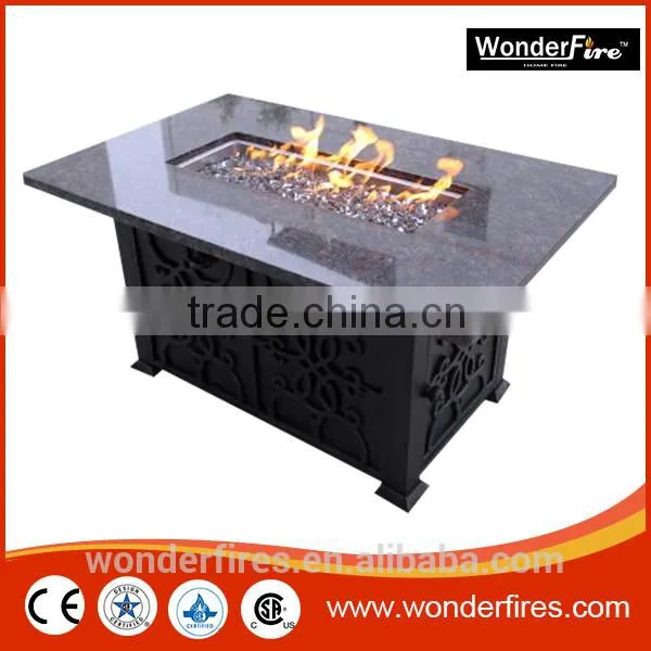 Backyard 50 x 32 In. Square Chat Fire Pit Table