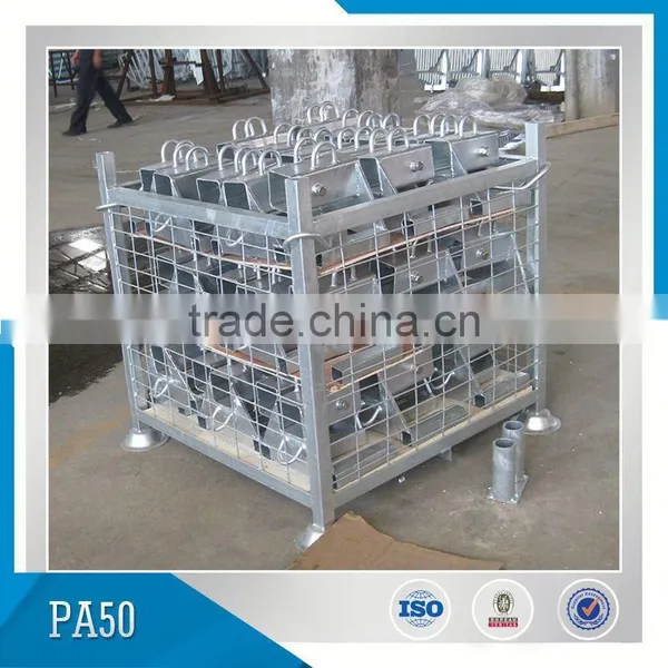 Hot Dipped Galvanized Transport Wire Mesh Metal Pallet Cage