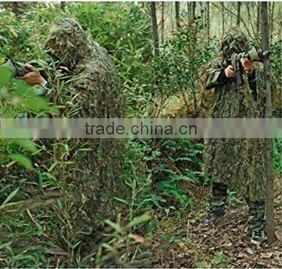 Woodland Camouflage Ghillie Poncho photo-4
