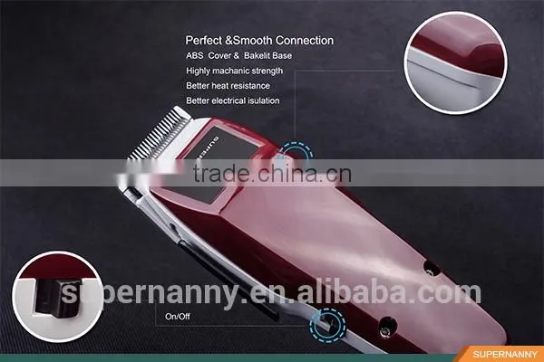 Supernanny Red Classic Hair Clipper/ Trimmer With Cord for Barber Shop/ Salon photo-2